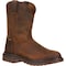 Rocky Original Ride, Men's Western Roper Boot, 7 M, Leather, 10 in Height, Trail Brown FQ0001108 - alternate 7